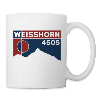 Weisshorn Wallis Hochtour Tour Andenken Souvenir - Tasse - Weiß - Rechts
