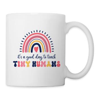 C’est une bonne journée pour enseigner aux petits humains - Mug blanc - blanc - Droite