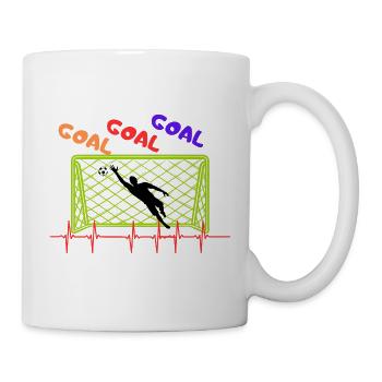 GOAL - Tasse - Weiß - Rechts