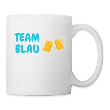 Team Blau - Tasse - Weiß - Rechts