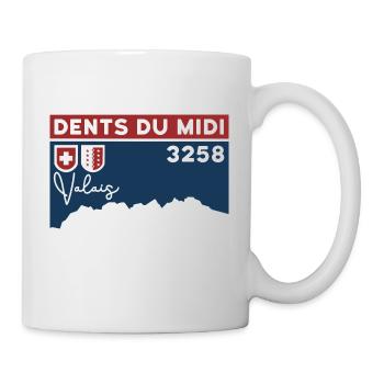 Dents Du Midi Finisher Valais Wallis Bergsteigen - Tasse - Weiß - Rechts