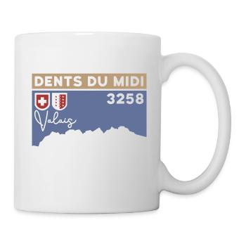 Dents Du Midi Finisher Bergsteiger Wanderer Wallis - Tasse - Weiß - Rechts