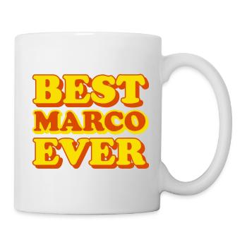 Marco first name funny gift - Mug - white - Right