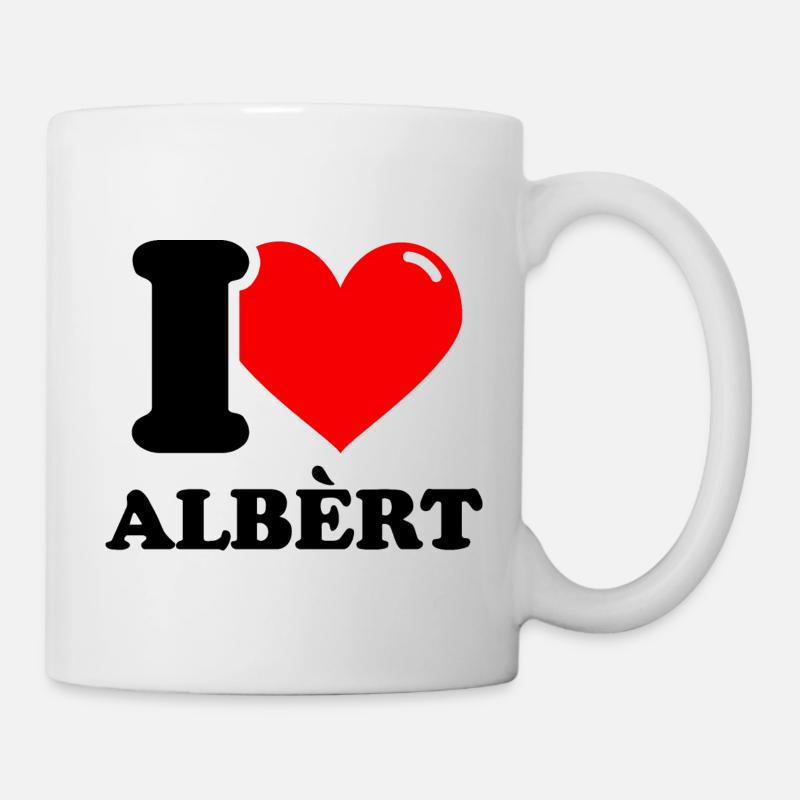 J'adore le prénom Albert - Mug blanc - blanc