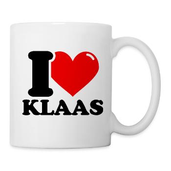 I love klaas First name - Mug - white - Right