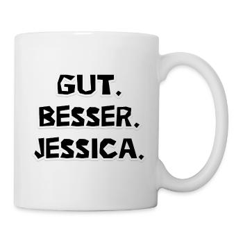 Gut - besser - Jessica - Tasse - Weiß - Rechts