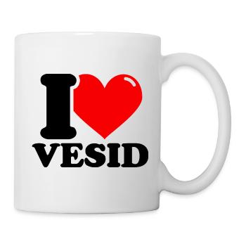 J'adore le prénom Vesid - Mug blanc - blanc - Droite