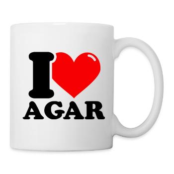 I love agar First name - Mug - white - Right