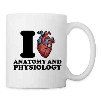 J’aime l’anatomie et la physiologie - Mug blanc - blanc - Droite