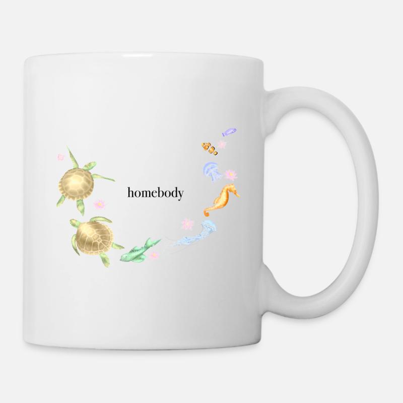 Casanier (texte noir) - Mug blanc - blanc