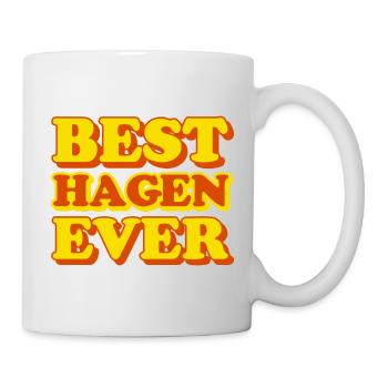Hagen First Name Funny Gift - Mug - white - Right