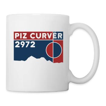 Piz Curvér Finisher Skitour Wandern Klettern - Tasse - Weiß - Rechts