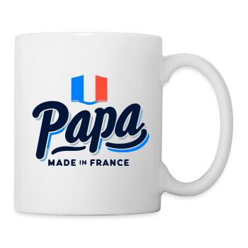 Papa Français Authentique - Cadeau Fête des Pères - Mug blanc - blanc - Droite