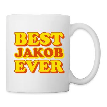 Jakob First Name Funny Gift - Mug - white - Right