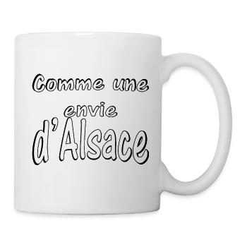 Comme une envie d Alsace - Mug blanc - blanc - Droite