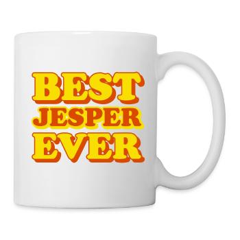 Lustiges Geschenk mit Vornamen Jesper - Tasse - Weiß - Rechts