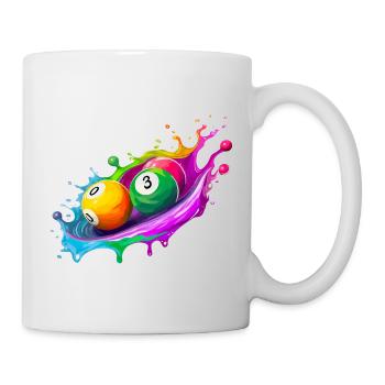 Billard - Tasse - Weiß - Rechts