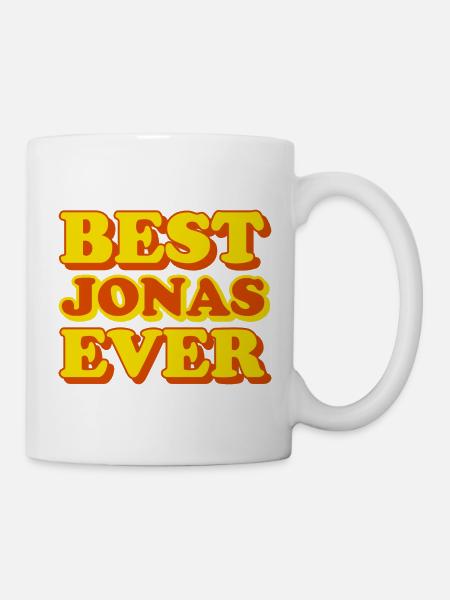 Lustiges Geschenk mit Vornamen Jonas - Tasse - Weiß