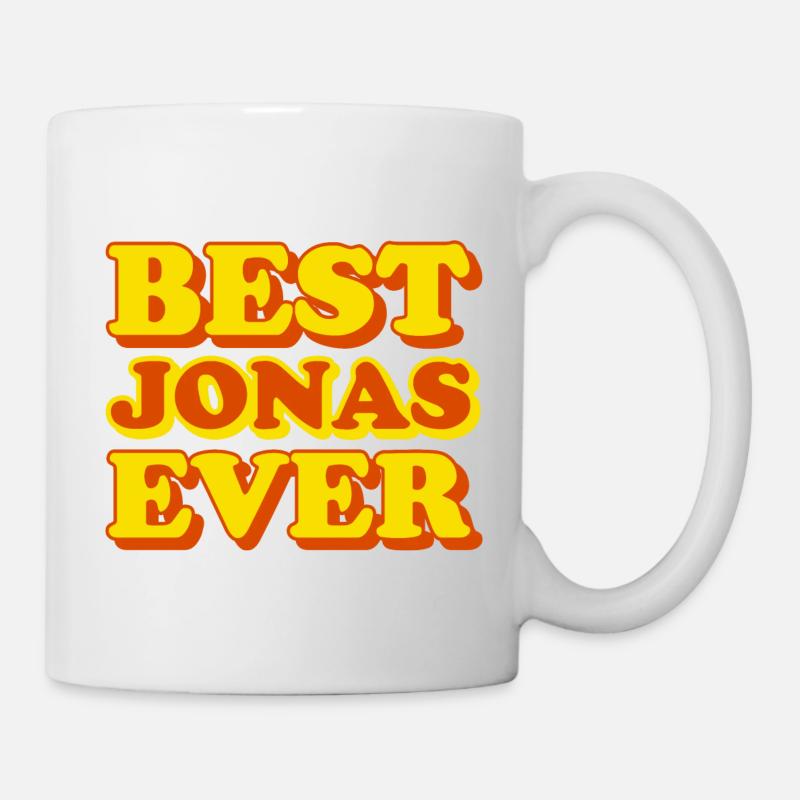 Lustiges Geschenk mit Vornamen Jonas - Tasse - Weiß