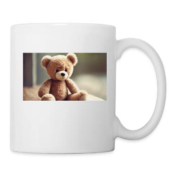 cute sad Teddy - Tasse - Weiß - Rechts