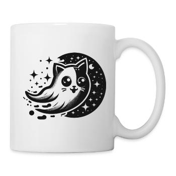 Boo Cat Drôles D’animaux - Mug blanc - blanc - Droite
