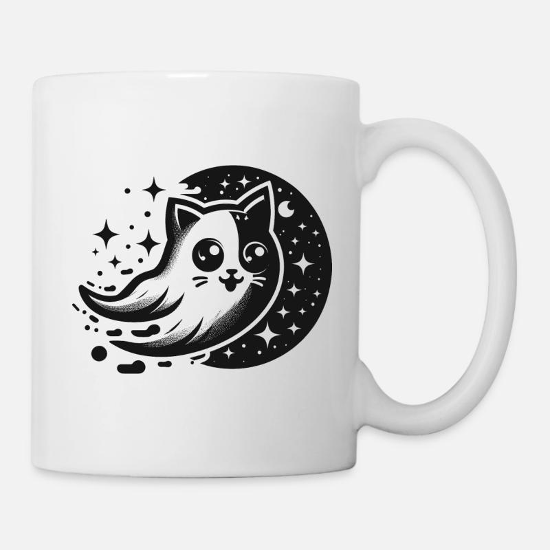 Boo Cat Funny Animals - Mug - white