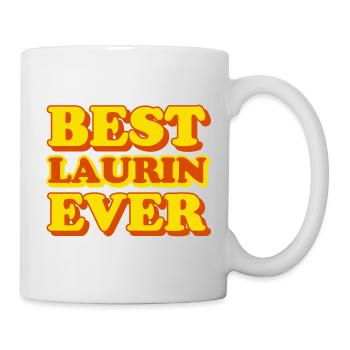 Funny gift with first name Laurin - Mug - white - Right