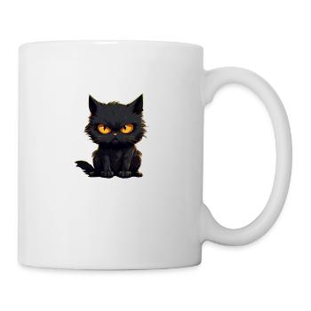 Chat noir maman s Little Darling - Mug blanc - blanc - Droite