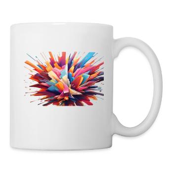 Eine Explosion der Farben - Tasse - Weiß - Rechts
