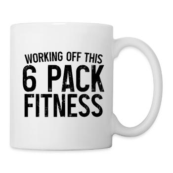 Working Off This 6 Pack Fitness 3 - Mug - white - Right