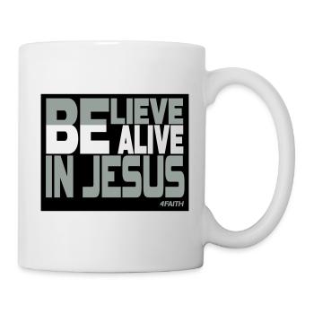 Vivre par la foi en Jésus - Mug blanc - blanc - Droite