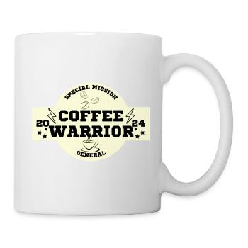coffee warrior, special mission for coffee drinkers - Mug - white - Right
