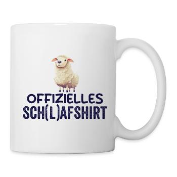 Schlafschatz Schaf - Tasse - Weiß - Rechts