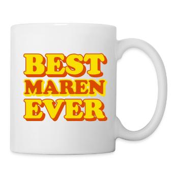 Maren Vorname Lustiges Geschenk - Tasse - Weiß - Rechts