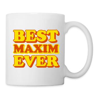 Maxim first name, funny gift - Mug - white - Right