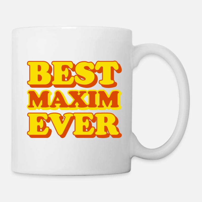 Maxim Vorname, lustiges Geschenk - Tasse - Weiß