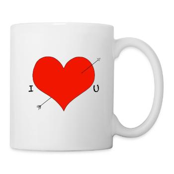 I heart U - Mug - white - Right