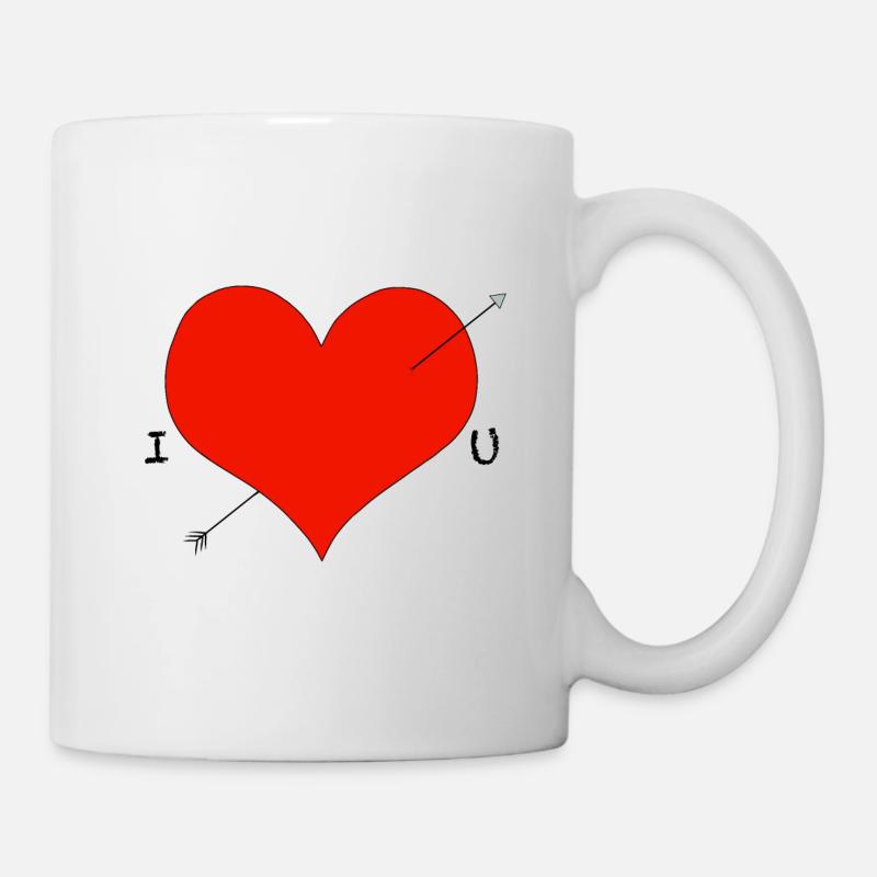 I heart U - Mug - white