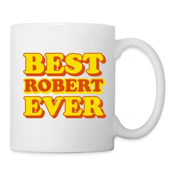 Robert Vorname Lustiges Geschenk - Tasse - Weiß - Rechts