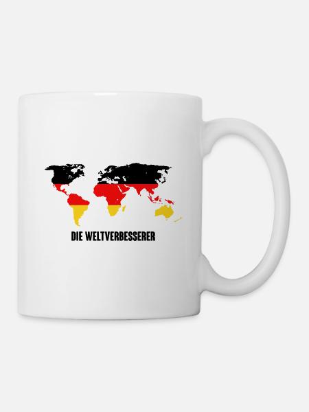 Deutschland Die Weltverbesserer Politik - Tasse - Weiß
