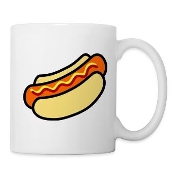 Hotdog - Tasse - Weiß - Rechts