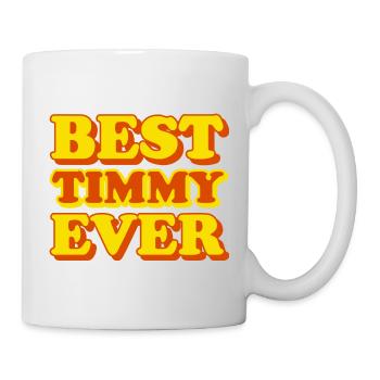 Lustiges Geschenk mit Vornamen Timmy - Tasse - Weiß - Rechts