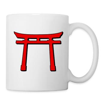 Pop Torii Gate: Digital Delight in Color - Mug - white - Right