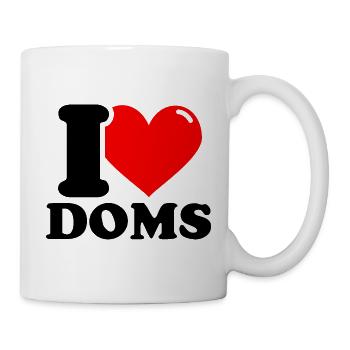 I Love DOMS - Fitness Haltérophilie Drôle - Mug blanc - blanc - Droite