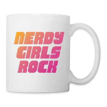 Nerdy Girls Rock - Tasse - Weiß - Rechts