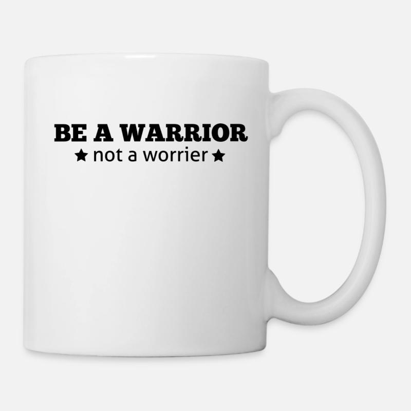 SOYEZ UN GUERRIER - Mug blanc - blanc