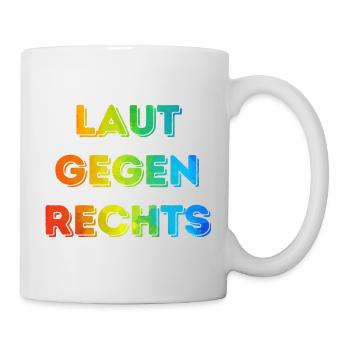 Laut gegen rechts Nr 08 - Tasse - Weiß - Rechts
