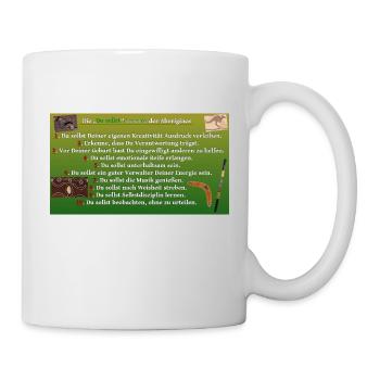 Aborigines-Gesetze - Tasse - Weiß - Rechts