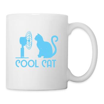 Cool Cat / Katze Bo-Grafik - Tasse - Weiß - Rechts