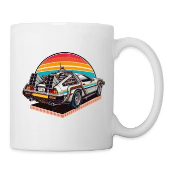 Future Car Fast Car Retro Vintage - Tasse - Weiß - Rechts